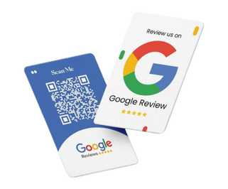 Tap Pro contactless NFC Google review card for smart business networking.
